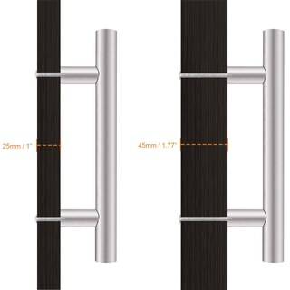 Foto 7 | Foto 7 | Manillas De Armario Probrico Barra En Forma De T Níquel Cepillado 76 Mm Paquete De 15 - Venta Internacional.