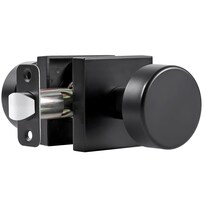 Pomos Para Puertas Coolnews  Diseño Cuadrado Interior Con Pasadizo Negro - Venta Internacional.