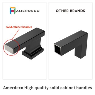 Foto 6 | Foto 6 | Tiradores Amerdeco Para Gabinete Color Negro Mate 10 Unidades 96 Mm Agujero Central - Venta Internacional.