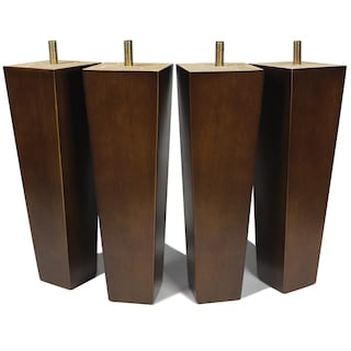 Foto 1 | Foto 1 | Juego De 4 Patas Para Muebles Aoryvic Madera Cuadrada 20 Cm Color Marrón - Venta Internacional.