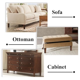 Foto 5 | Foto 5 | Juego De 4 Patas Para Muebles Aoryvic Madera Cuadrada 20 Cm Color Marrón - Venta Internacional.