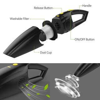 Foto 4 | Foto 4 | Aspirador Inalámbrico Para Coche Negro 120 W 12 V 2200 Mah - Venta Internacional.