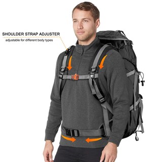 Foto 4 | Foto 4 | Mochila De Senderismo Loowoko 50 L Impermeable Con Funda Para Lluvia 45+5 L - Venta Internacional.