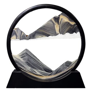 Foto 1 | Foto 1 | Cuadro Artístico Con Arena En Movimiento Paisaje Arenoso De Aguas Profundas De Aoderun 12 Cm - Venta Internacional.
