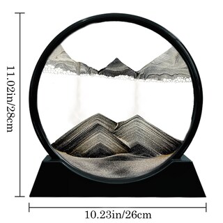 Foto 4 | Foto 4 | Cuadro Artístico Con Arena En Movimiento Paisaje Arenoso De Aguas Profundas De Aoderun 12 Cm - Venta Internacional.