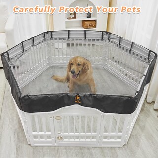 Foto 6 | Foto 6 | Funda Para Parque De Juegos Para Perros Pjyucien Parte Superior De Malla Para 6 Paneles 91 Cm - Venta Internacional.