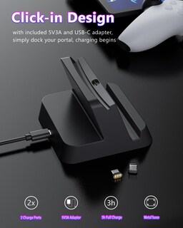Foto 2 | Foto 2 | Soporte De Carga Con Adaptador Pd De 20 W Y Cable Usb Para Ps5 Portal - Venta Internacional.