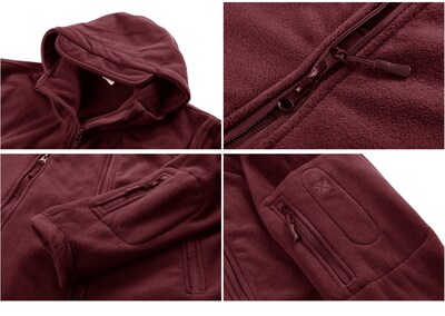 Foto 6 | Foto 6 | Chaqueta Crysully Para Hombre De Algodón De Invierno Casual A Prueba De Viento Color Rojo - Venta Internacional.