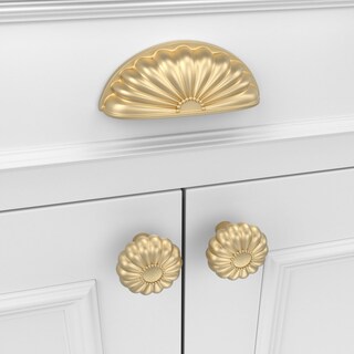 Foto 3 | Foto 3 | Tiradores De Armario De Latón Cepillado Dorado Cálido Paquete De 12 Con Centro De 3 Pulgadas - Venta Internacional.