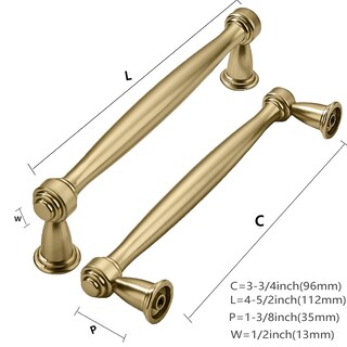 Foto 2 | Foto 2 | Tiradores De Armario Khtumeware Color Champán Y Bronce Paquete De 10 Unidades 96 Mm - Venta Internacional.