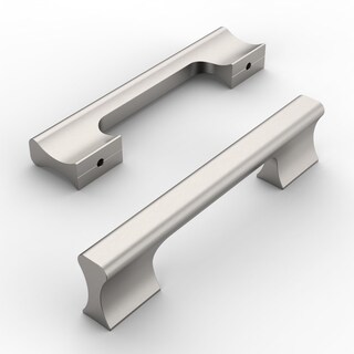 Foto 1 | Foto 1 | Tiradores Amerdeco Para Gabinetes Níquel Satinado Cepillado 96 Mm Centros Con Orificios En Los Centros - Venta Internacional.