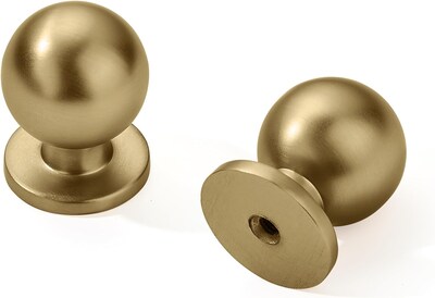 Foto 1 | Foto 1 | Pomos De Gabinete Khtumeware De Latón Cepillado Dorado 2.2 Oz 25 Mm De Diámetro - Venta Internacional.