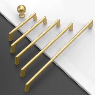Foto 3 | Foto 3 | Tiradores De Armario Amerdeco Oro Cepillado 96 Mm Con Orificios Para Centros Centrales Paquete De 10 - Venta Internacional.