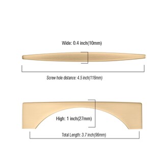 Foto 3 | Foto 3 | Tiradores De Armario Asidrama 10 Unidades Latón Cepillado 96 Mm - Venta Internacional.