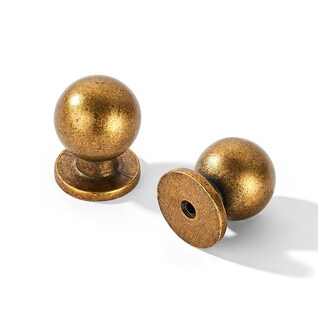 Foto 1 | Foto 1 | Pomos De Armario Khtumeware De Latón Envejecido 25 Mm Paquete De 6 - Venta Internacional.