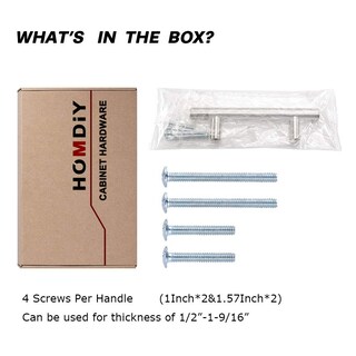 Foto 4 | Foto 4 | Tiradores De Gabinete Homdiy 201sn De Níquel Cepillado Y Acero Inoxidable - Venta Internacional.