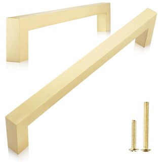 Foto 1 | Foto 1 | Tiradores De Cajones Cuadrados Dorados Qogrisun De Cabinet Pulls 160 Mm Cc - Venta Internacional.