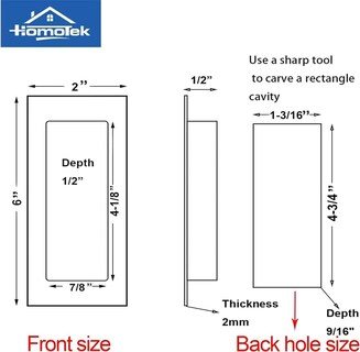 Foto 2 | Foto 2 | Tiradores De Puerta Homotek Para Armario Corredizo Empotrado 150 Mm Oro Cepillado - Venta Internacional.