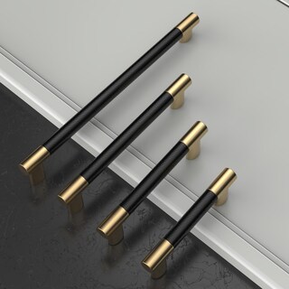 Foto 3 | Foto 3 | Tiradores De Armario Amerdeco Con Moleteado Negro Mate Y Dorado De 128 Mm - Venta Internacional.