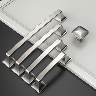 Foto 2 | Foto 2 | Tiradores De Armario Amerdeco De Níquel Satinado Cepillado Con Orificios De 160 Mm Paquete De 10 - Venta Internacional.