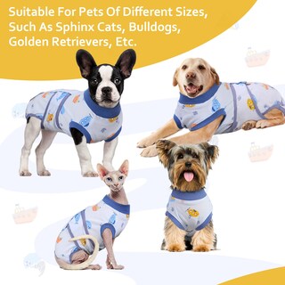 Foto 5 | Foto 5 | Traje De Recuperación Para Perros Fuamey Para Después De La Cirugía Castrado Azul - Venta Internacional.