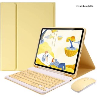 Foto 4 | Foto 4 | Funda De Teclado Y Ratón Para Galaxy Tab S6 Lite Color Morado - Venta Internacional.