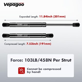 Foto 3 | Foto 3 | Caja De Herramientas Gas Struts Vepagoo De 30 Cm Y 46 7 Kg 2 Amortiguadores - Venta Internacional.