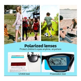 Foto 5 | Foto 5 | Filtro Uv400 Polarizado Para Gafas De Sol Para Niños Con Funda Azul - Venta Internacional.