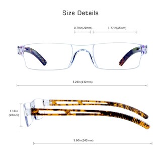 Foto 3 | Foto 3 | Gafas De Lectura Visionglobal Blue Light Blocking +3.75 - Venta Internacional.