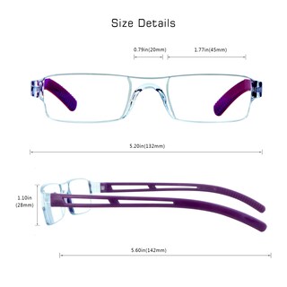 Foto 3 | Foto 3 | Gafas De Lectura Visionglobal Con Bloqueo De Luz Azul 8 Pares - Venta Internacional.