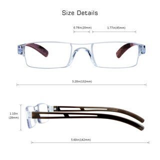 Foto 3 | Foto 3 | Gafas De Lectura Visionglobal Blue Light Blocking +2.50 - Venta Internacional.