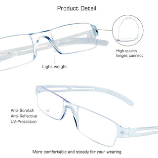 Foto 2 | Foto 2 | Gafas De Lectura Visionglobal Blue Light Blocking +3.25 - Venta Internacional.