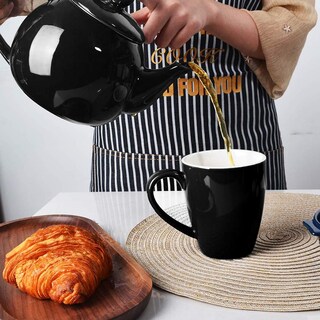 Foto 3 | Foto 3 | Tetera Sweejar De Porcelana Con Infusor De Acero Inoxidable De 900 Ml Color Negro - Venta Internacional.
