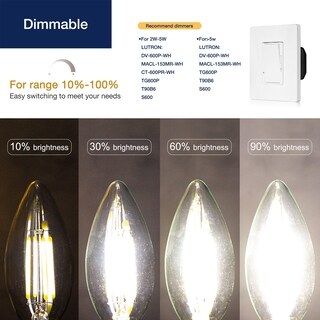 Foto 6 | Foto 6 | Bombillas Led Tipo Candelabro Flsnt B11 E26 4 W 5000 K 550 Lm Paquete De 24 - Venta Internacional.