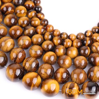 Foto 4 | Foto 4 | Perlas Sueltas De Piedras Preciosas Con Forma De Ojo De Tigre En El Interior 14 Mm Para Joyería - Venta Internacional.