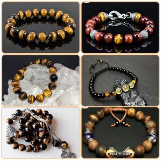 Foto 5 | Foto 5 | Perlas Sueltas De Piedras Preciosas Con Forma De Ojo De Tigre En El Interior 14 Mm Para Joyería - Venta Internacional.