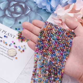 Foto 5 | Foto 5 | Vidrio De Cristal Galvanizado Beads Fashewelry De 4 Mm 30 Hilos - Venta Internacional.