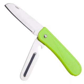 Foto 1 | Foto 1 | Cuchillo Para Frutas Woiwo De Acero Inoxidable Plegable 32 G Color Verde - Venta Internacional.