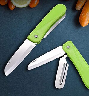 Foto 3 | Foto 3 | Cuchillo Para Frutas Woiwo De Acero Inoxidable Plegable 32 G Color Verde - Venta Internacional.
