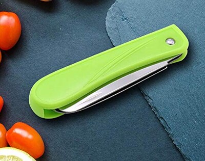 Foto 4 | Foto 4 | Cuchillo Para Frutas Woiwo De Acero Inoxidable Plegable 32 G Color Verde - Venta Internacional.