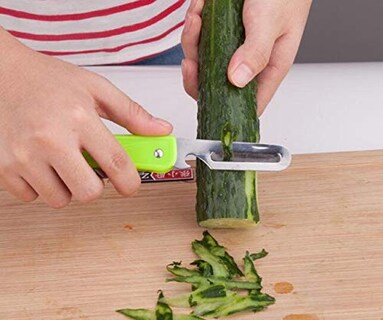 Foto 5 | Foto 5 | Cuchillo Para Frutas Woiwo De Acero Inoxidable Plegable 32 G Color Verde - Venta Internacional.