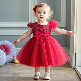 Foto 3 | Foto 3 | Vestido Hnxdyy Para Fiesta De Bebé Niña Lentejuelas Boda Concurso De Bodas Talla 80 - Venta Internacional.
