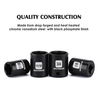 Foto 4 | Foto 4 | Juego De Enchufes Mixpower Drive Shallow Impact De 3/8 Pulgadas 12 Piezas - Venta Internacional.