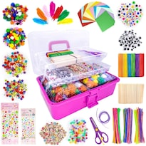 Set De Artículos De Arte Y Manualidades Para Niños Pequeños  Bricolaje  Con Caja De Almacenamiento - Venta Internacional.