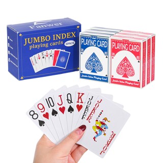 Foto 1 | Foto 1 | Juego De 6 Cartas Fanwer Con Estampado Grande Para Personas Mayores - Venta Internacional.