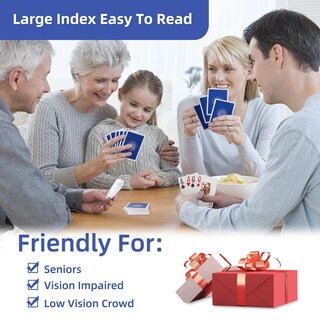 Foto 5 | Foto 5 | Juego De 6 Cartas Fanwer Con Estampado Grande Para Personas Mayores - Venta Internacional.