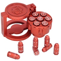 Juego De Dados Czyy Metal Polyhedral Bullet 7 Con Contenedor Para Revólver - Venta Internacional.