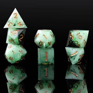 Foto 1 | Foto 1 | Juego De Dados Yemeko Sharp Edge Hecho A Mano En Resina Para Dnd Ttrpg - Venta Internacional.