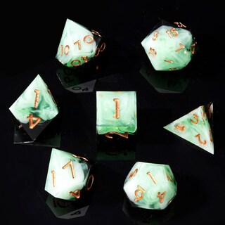Foto 2 | Foto 2 | Juego De Dados Yemeko Sharp Edge Hecho A Mano En Resina Para Dnd Ttrpg - Venta Internacional.