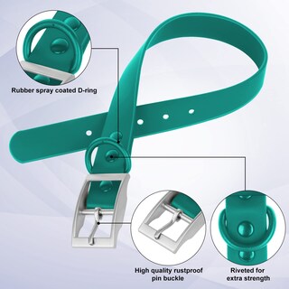 Foto 4 | Foto 4 | Collar Para Perro Wisedog Impermeable Con Ajuste Múltiple De 18 A 60 Cm Color Verde - Venta Internacional.